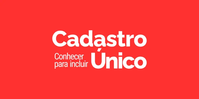 Imagem com as palavras Cadastro Único e os dizeres Conhecer para incluir. As palavras estão na branca.